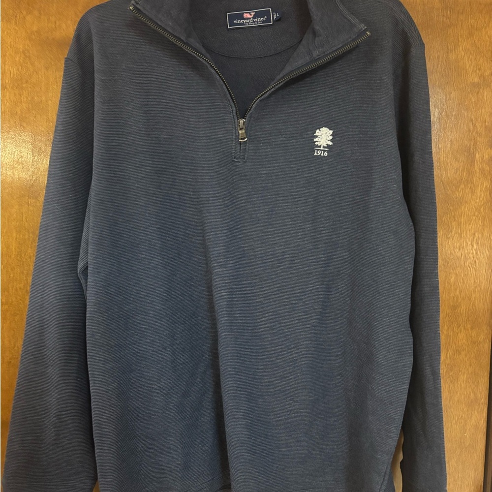 Vineyard Vines Men's Dark Blue Zip-Up Sweater